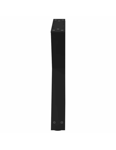 Gambe per Tavolino da Caffè 2 pz Nere 50x(42-43,3) cm Acciaio