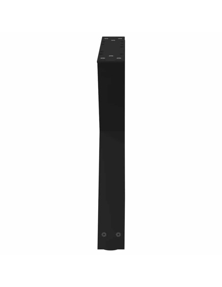 Gambe per Tavolino da Caffè 2 pz Nere 50x(42-43,3) cm Acciaio
