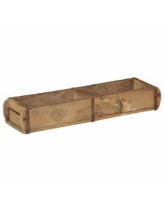 Vassoio Marrone 57 x 15 x 9 cm Legno Recuperato Massello 2