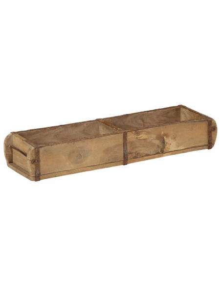 Vassoio Marrone 57 x 15 x 9 cm Legno Recuperato Massello