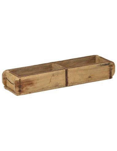 Vassoio Marrone 57 x 15 x 9 cm Legno Recuperato Massello