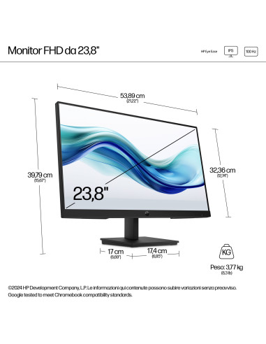HP Series 3 Pro Monitor serie 3 Pro FHD da 23,8" – 324pf
