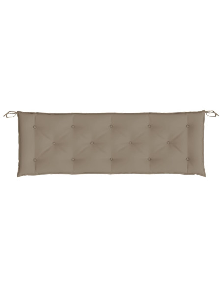 Cuscino per Panca Tortora 150x50x3 cm in Tessuto Oxford