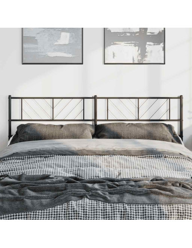 Testiera di Ricambio in Metallo Nero 180 cm