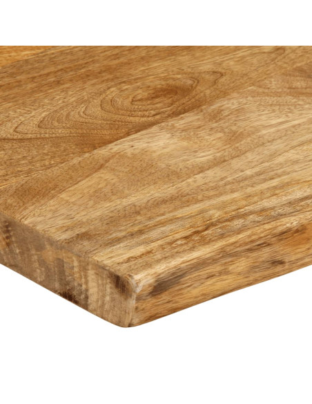 Piano Tavolo 100x40x3,8 cm Bordi Vivi in Legno Massello Mango