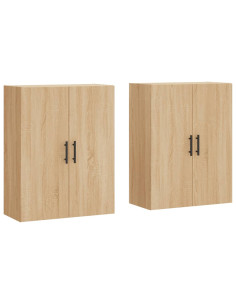 Mobili a Parete 2 pz Rovere Sonoma 69,5x34x90 cm 2