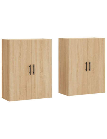 Mobili a Parete 2 pz Rovere Sonoma 69,5x34x90 cm