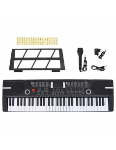 Tastiera Elettrica per Pianoforte a 61 Tasti Leggio per Bambini