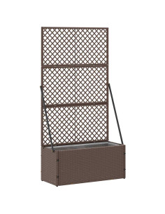 Fioriera a traliccio da giardino Marrone 70 x 30 x 135 cm