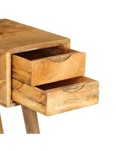 Scrivania in Legno Massello di Mango 115x47x76 cm