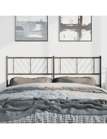 Testiera di Ricambio in Metallo Nero 150 cm