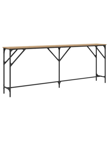 Tavolo consolle rovere artigianale 200 x 29 x 75 cm
