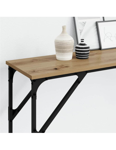 Tavolo consolle rovere artigianale 200 x 29 x 75 cm