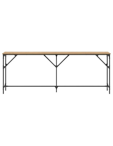 Tavolo consolle rovere artigianale 200 x 29 x 75 cm