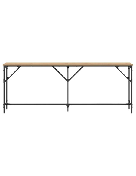 Tavolo consolle rovere artigianale 200 x 29 x 75 cm