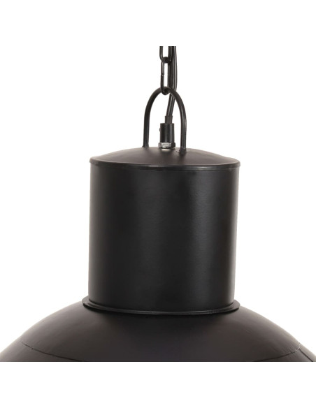 Lampada a Sospensione 25 W Nera Rotonda 48 cm E27