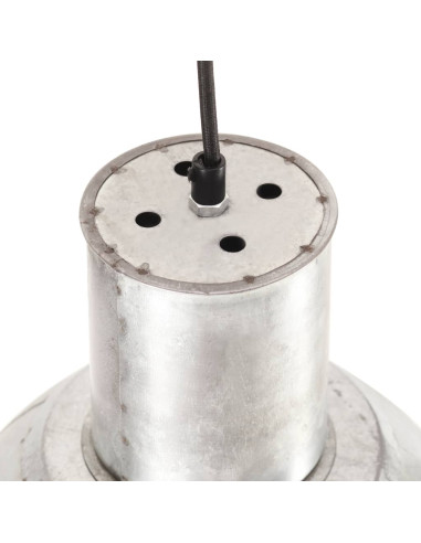 Lampada a Sospensione 25 W Argento Rotonda 28,5 cm E27