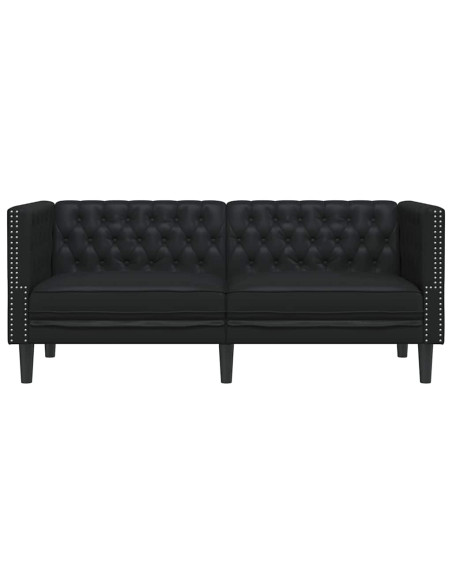 Divano Nero 174 x 74,5 x 70,5 cm PVC
