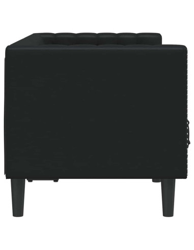 Divano Nero 174 x 74,5 x 70,5 cm PVC