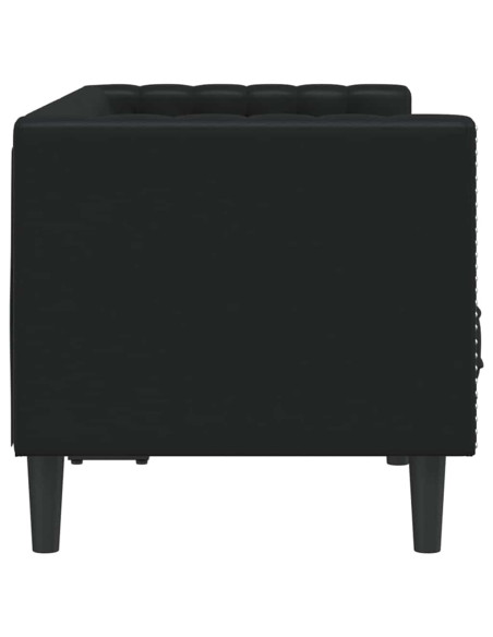 Divano Nero 174 x 74,5 x 70,5 cm PVC