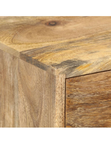 Comodino 36x30x60 cm in Legno Massello di Mango