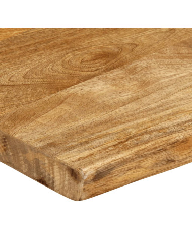 Piano Tavolo 120x40x2,5 cm Bordi Vivi in Legno Massello Mango
