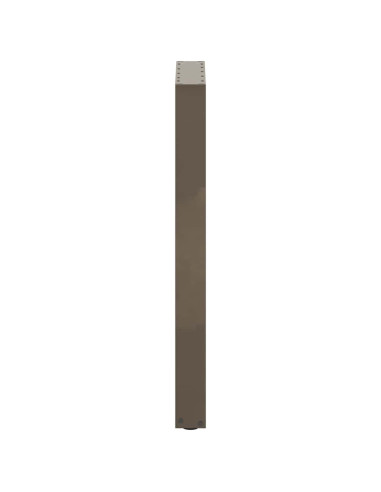 Gambe per tavolo da bar a forma di U 2 pz in acciaio naturale 50x(90-91) cm