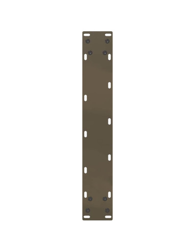 Gambe per tavolo da bar a forma di U 2 pz in acciaio naturale 50x(90-91) cm