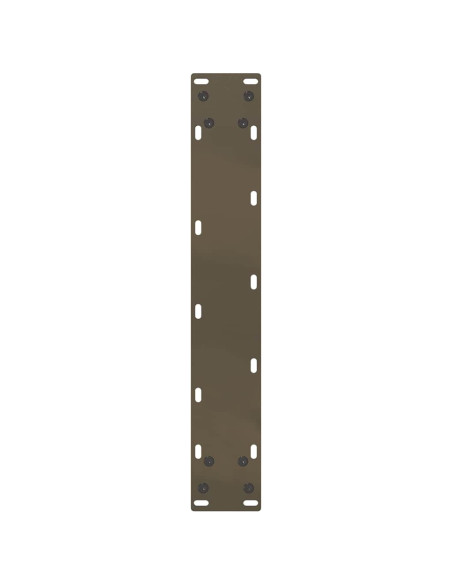 Gambe per tavolo da bar a forma di U 2 pz in acciaio naturale 50x(90-91) cm