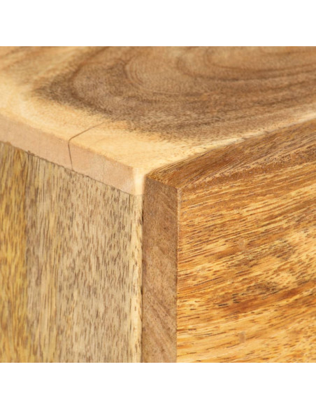 Comodino 40x30x50 cm in Legno Massello di Mango