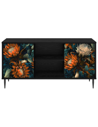 Mobile TV LOCHEM 102 x 33 x 51 cm Rovere Nero