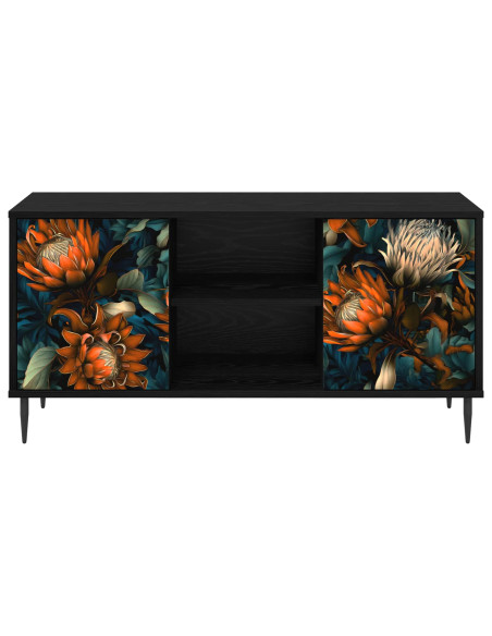 Mobile TV LOCHEM 102 x 33 x 51 cm Rovere Nero