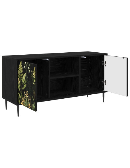 Mobile TV RHENEN 102 x 33 x 51 cm Rovere Nero