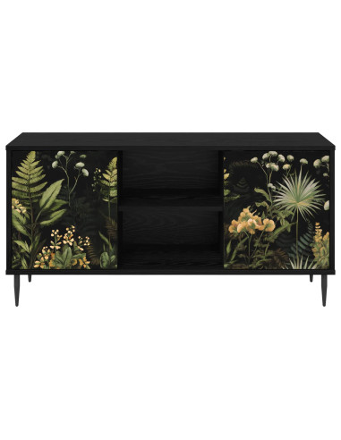 Mobile TV RHENEN 102 x 33 x 51 cm Rovere Nero