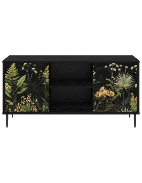 Mobile TV RHENEN 102 x 33 x 51 cm Rovere Nero