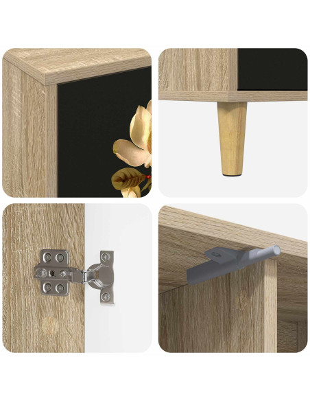 Mobile TV BREMEN 102 x 33 x 50 cm Sonoma Legno ingegnerizzato