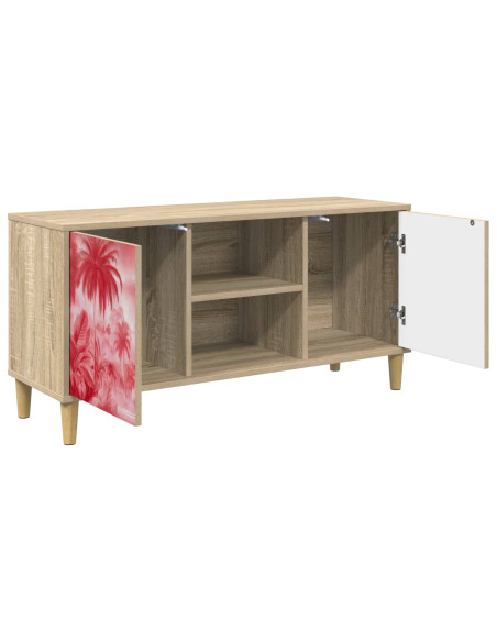 Mobile TV AACHEN 102 x 33 x 50 cm Sonoma Legno ingegnerizzato