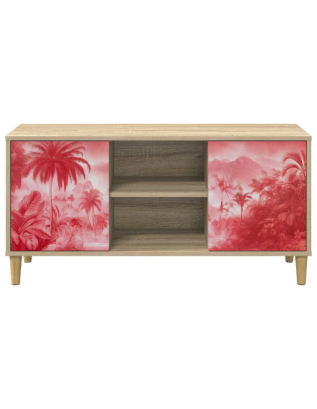 Mobile TV AACHEN 102 x 33 x 50 cm Sonoma Legno ingegnerizzato