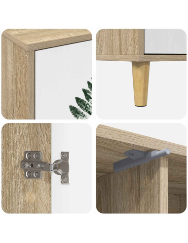 Mobile TV HANAU 102 x 33 x 50 cm Sonoma Legno ingegnerizzato