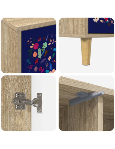 Mobile TV MAINZ 102 x 33 x 50 cm Sonoma Legno ingegnerizzato