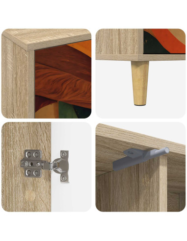 Mobile TV BONN 102 x 33 x 50 cm Sonoma Legno ingegnerizzato