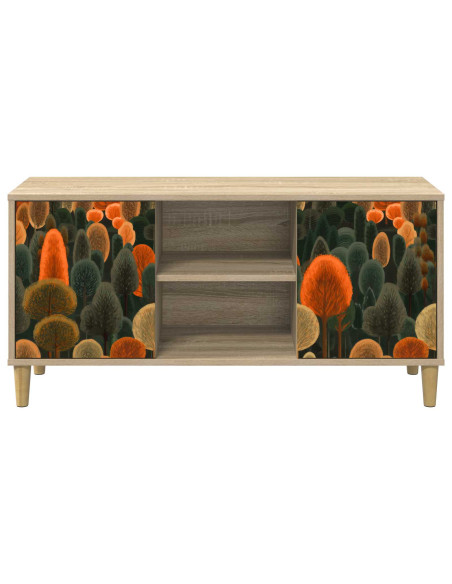 Mobile TV ZAANDAM 102 x 33 x 50 cm Sonoma Legno ingegnerizzato