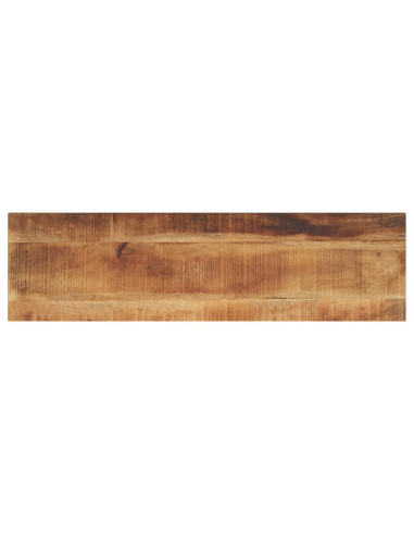 Piano per Tavolo 110x30x2,5cm Rettangolare Legno Mango Grezzo