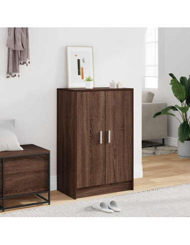 Scarpiera Rovere Marrone 60x35x92 cm in Legno Multistrato