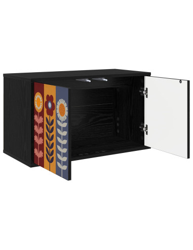Mobile TV da Parete ESSEN 69 x 33 x 40 cm Rovere Nero