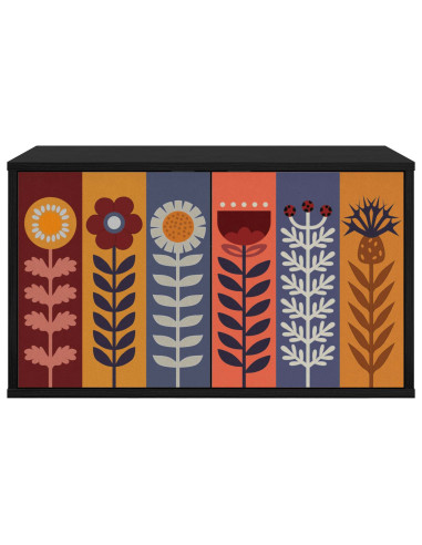 Mobile TV da Parete ESSEN 69 x 33 x 40 cm Rovere Nero