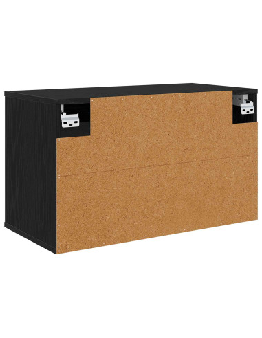 Mobile TV da Parete BONN 69 x 33 x 40 cm Rovere Nero