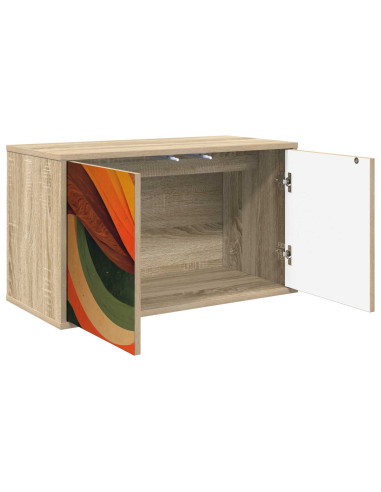 Mobile TV da Parete BONN 69 x 33 x 40 cm Rovere Sonoma