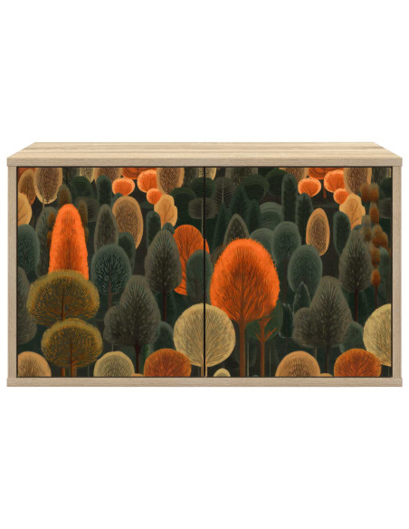 Mobile TV da Parete ZAANDAM 69 x 33 x 40 cm Rovere Sonoma