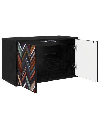 Mobile TV da Parete OMMEN 69 x 33 x 40 cm Rovere Nero